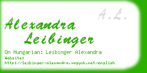 alexandra leibinger business card